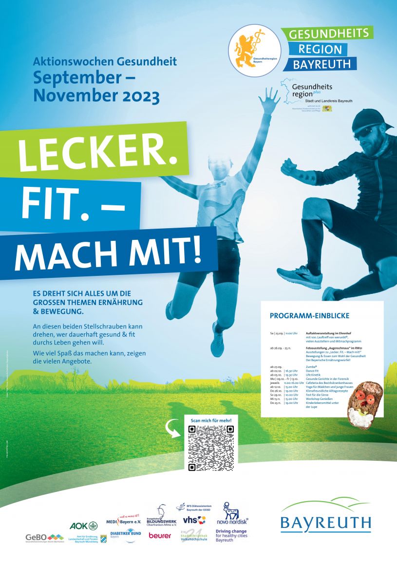 © Plakat Lecker. Fit. - Mach mit!